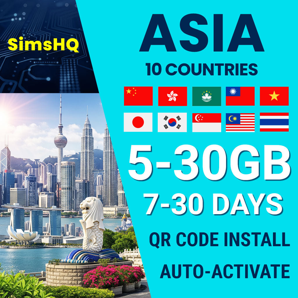 Asia 10 Countries eSIM