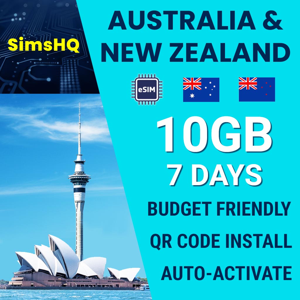 Australia & New Zealand eSIM 7Days 10GB