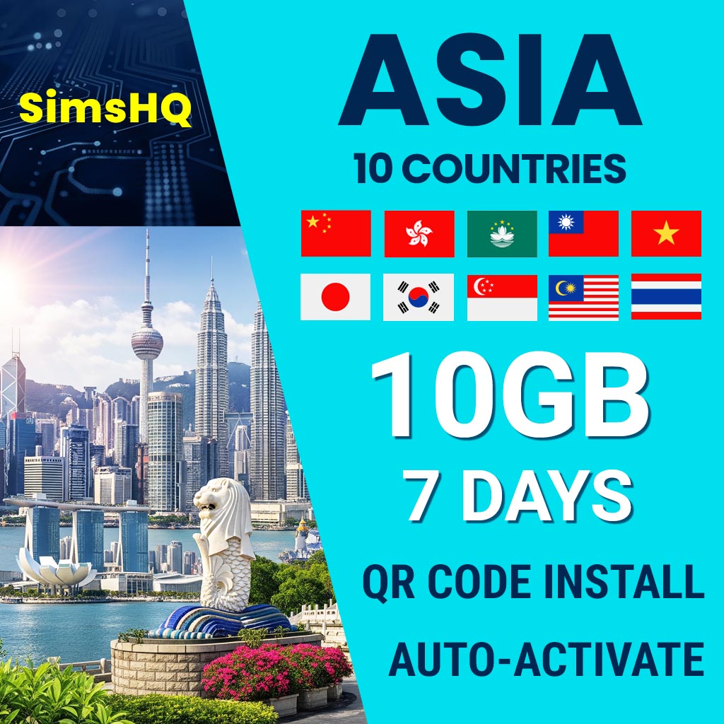 Asia 10 Countries eSIM