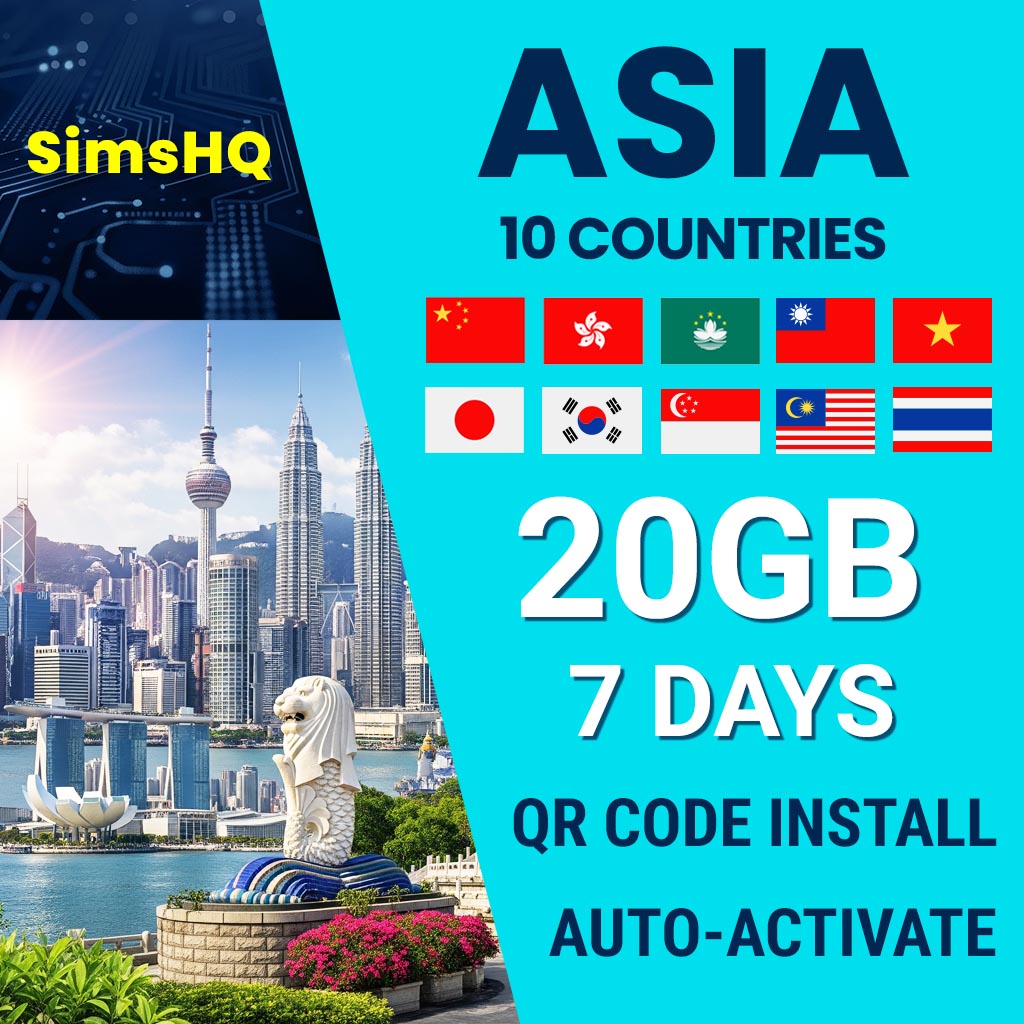 Asia 10 Countries eSIM