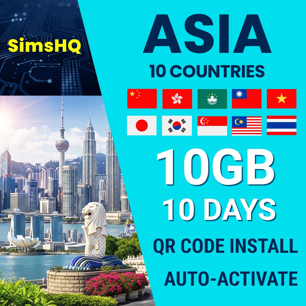 Asia 10 Countries eSIM