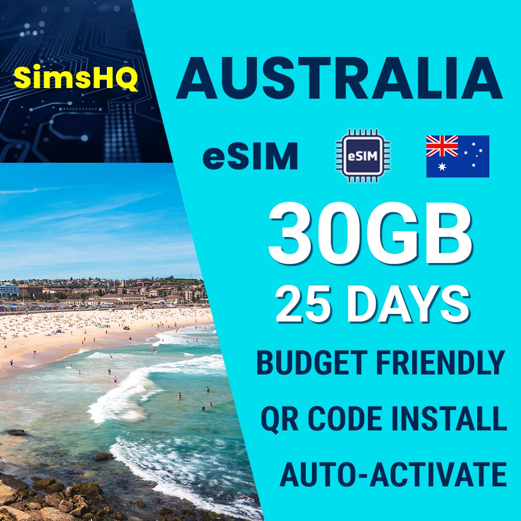 Australia eSIM 25 Days 30GB