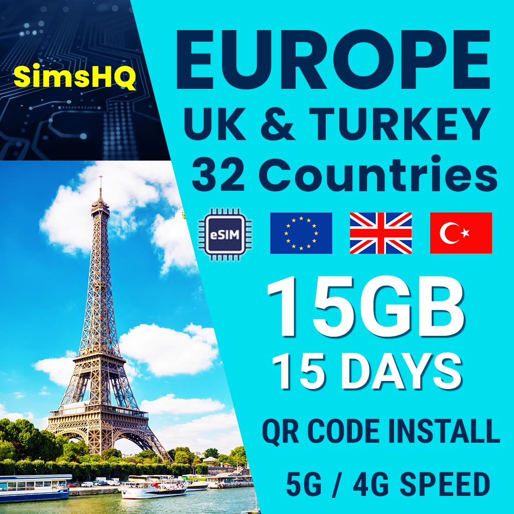 Europe UK eSIM | 32 Countries