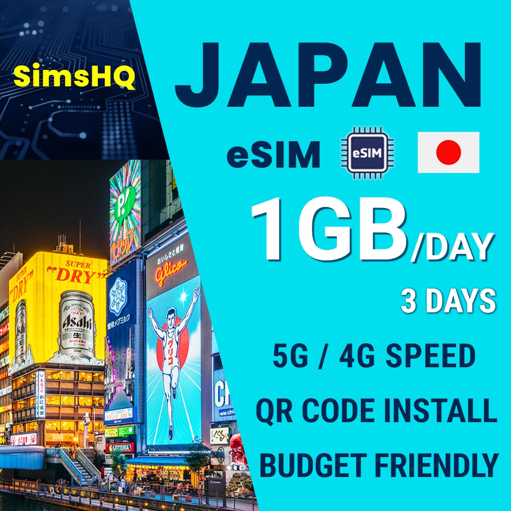 Japan eSIM 3 Days 1GB/Day
