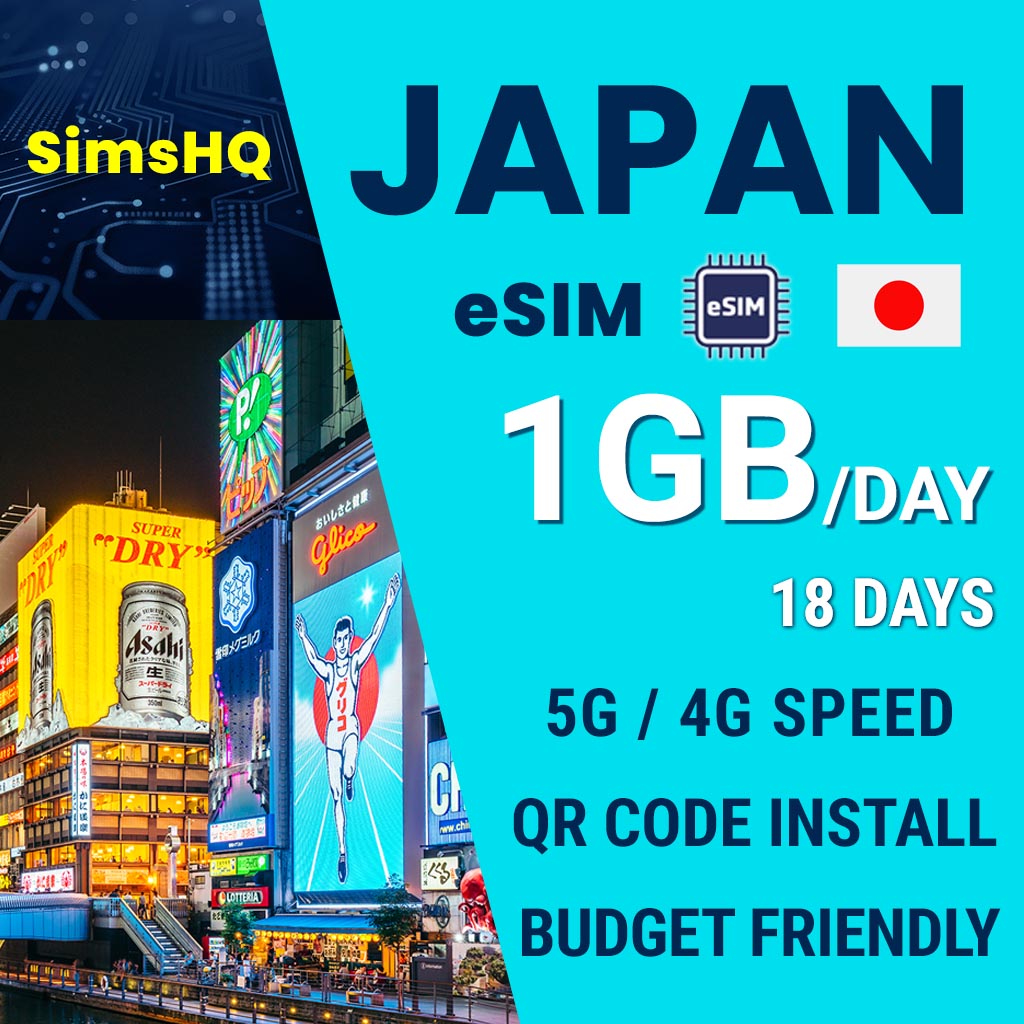 Japan eSIM 18 Days 1GB/Day
