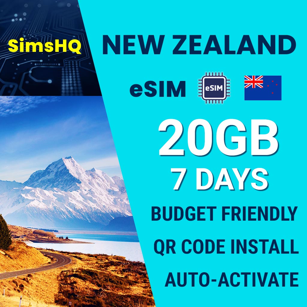 New Zealand eSIM 7 Days 20GB