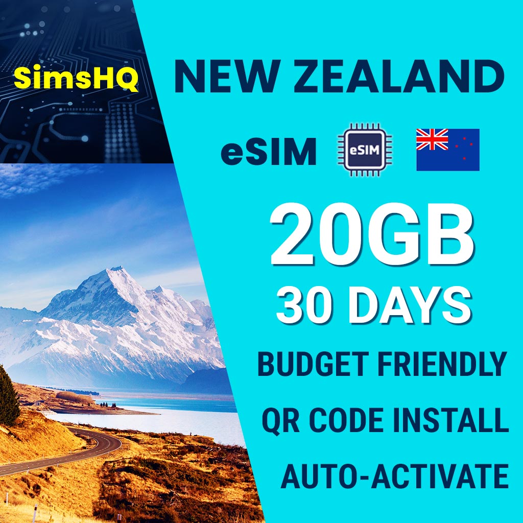 New Zealand eSIM 30 Days 20GB