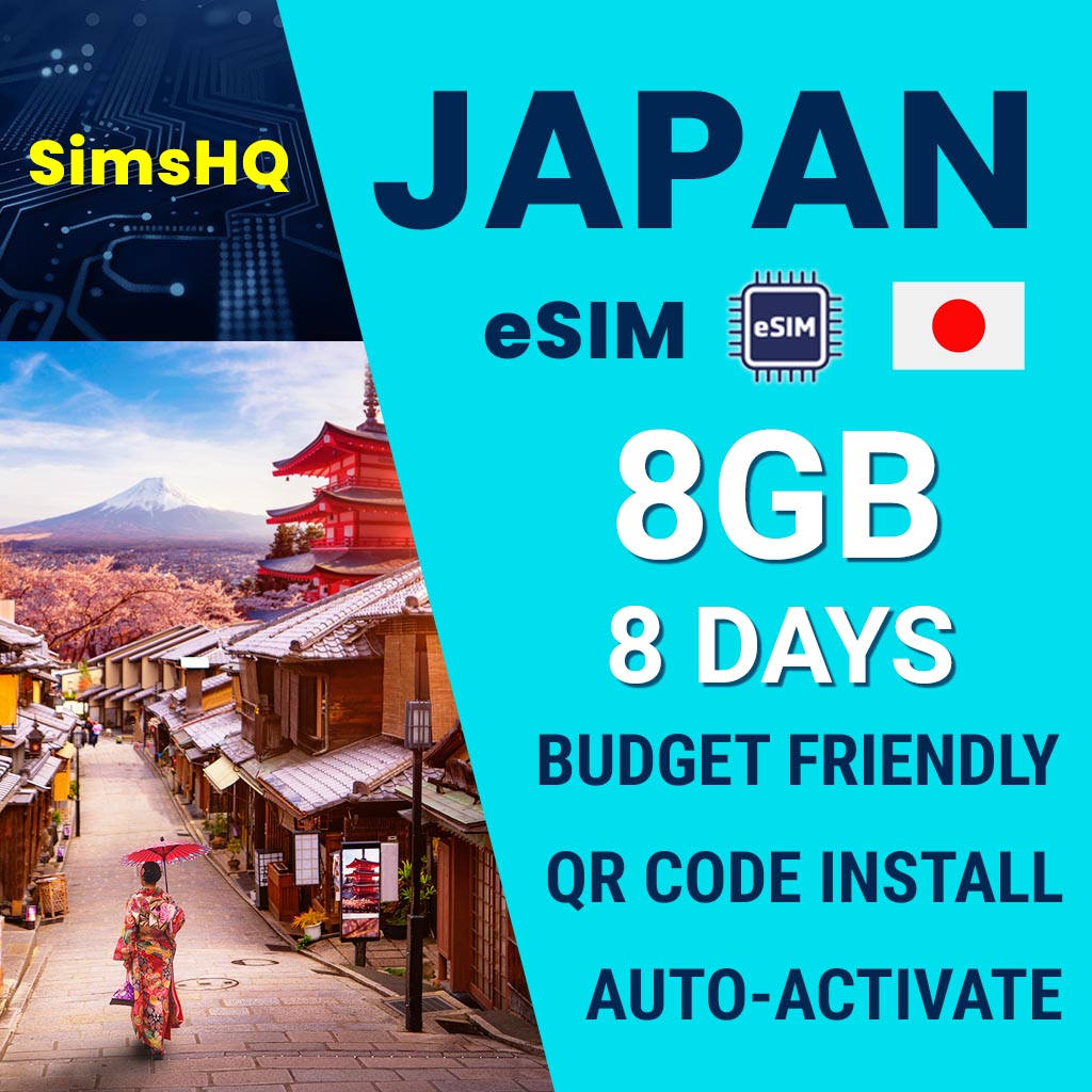 Japan eSIM 8 Days 8GB