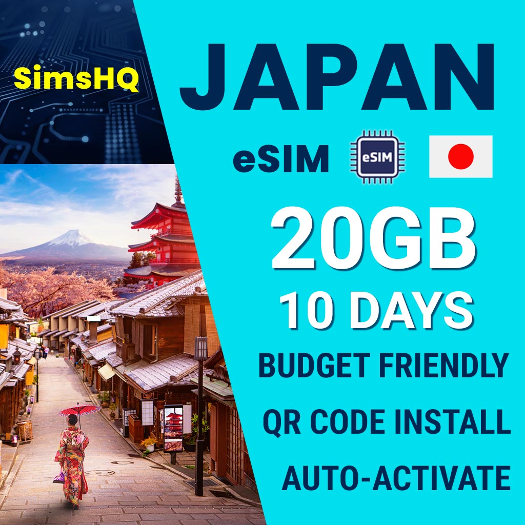 Japan eSIM 10 Days 20GB