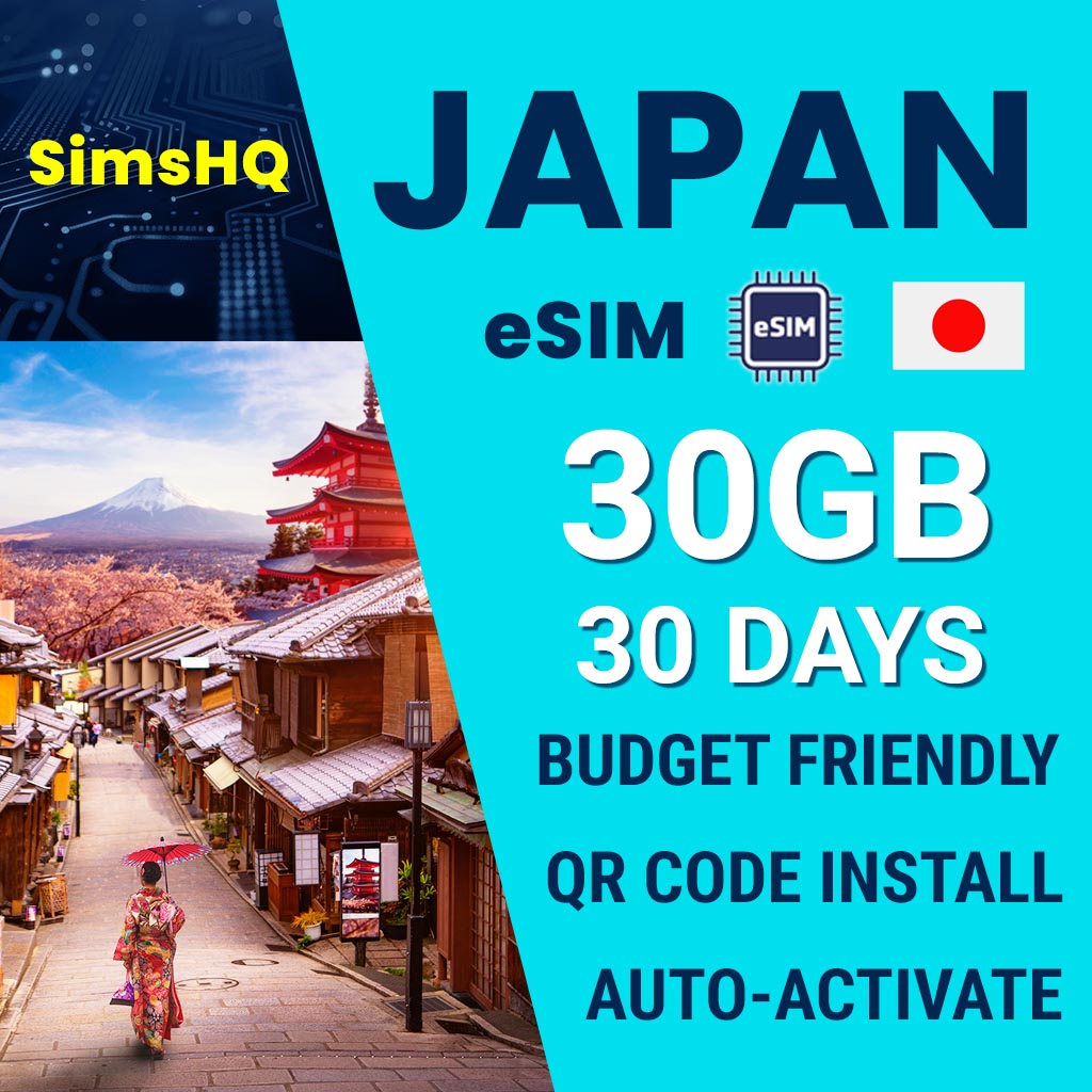 Japan eSIM 30 Days 30GB