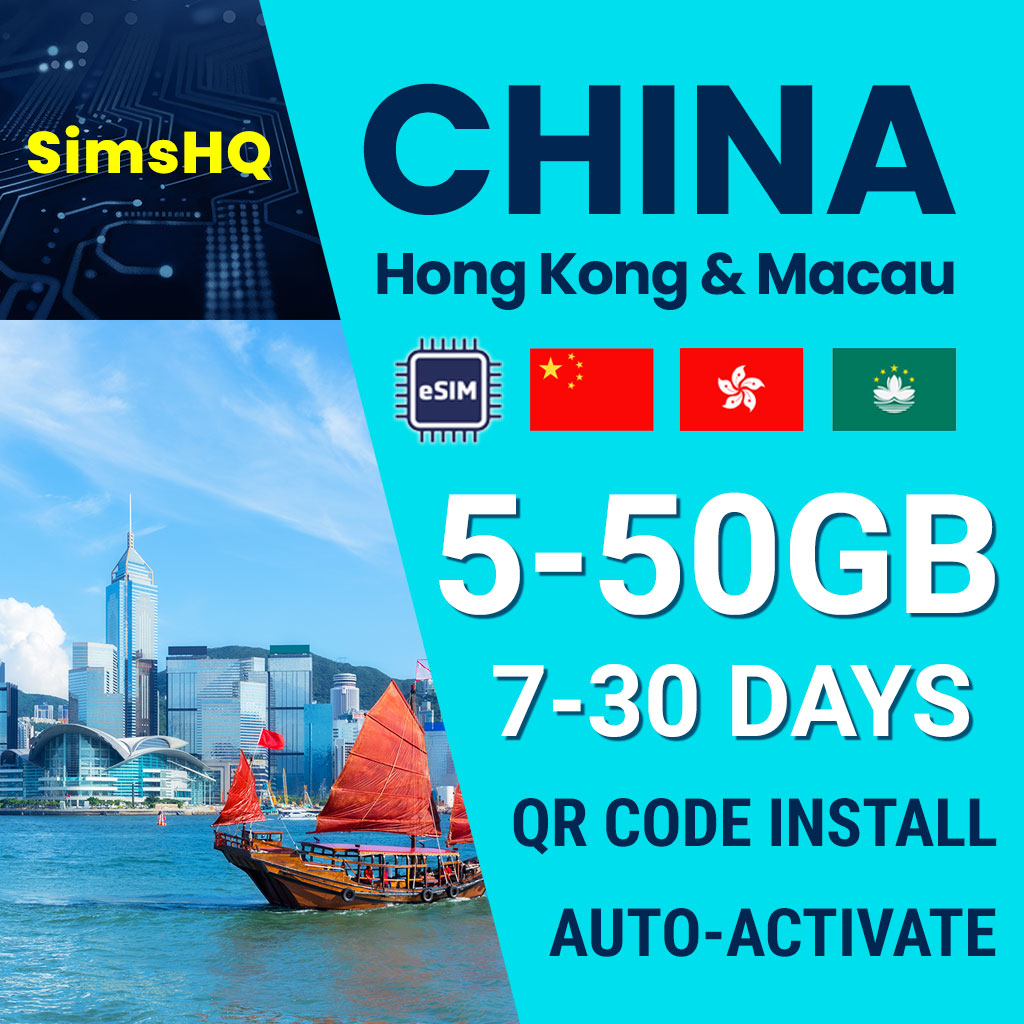 China, Hong Kong & Macau eSIM