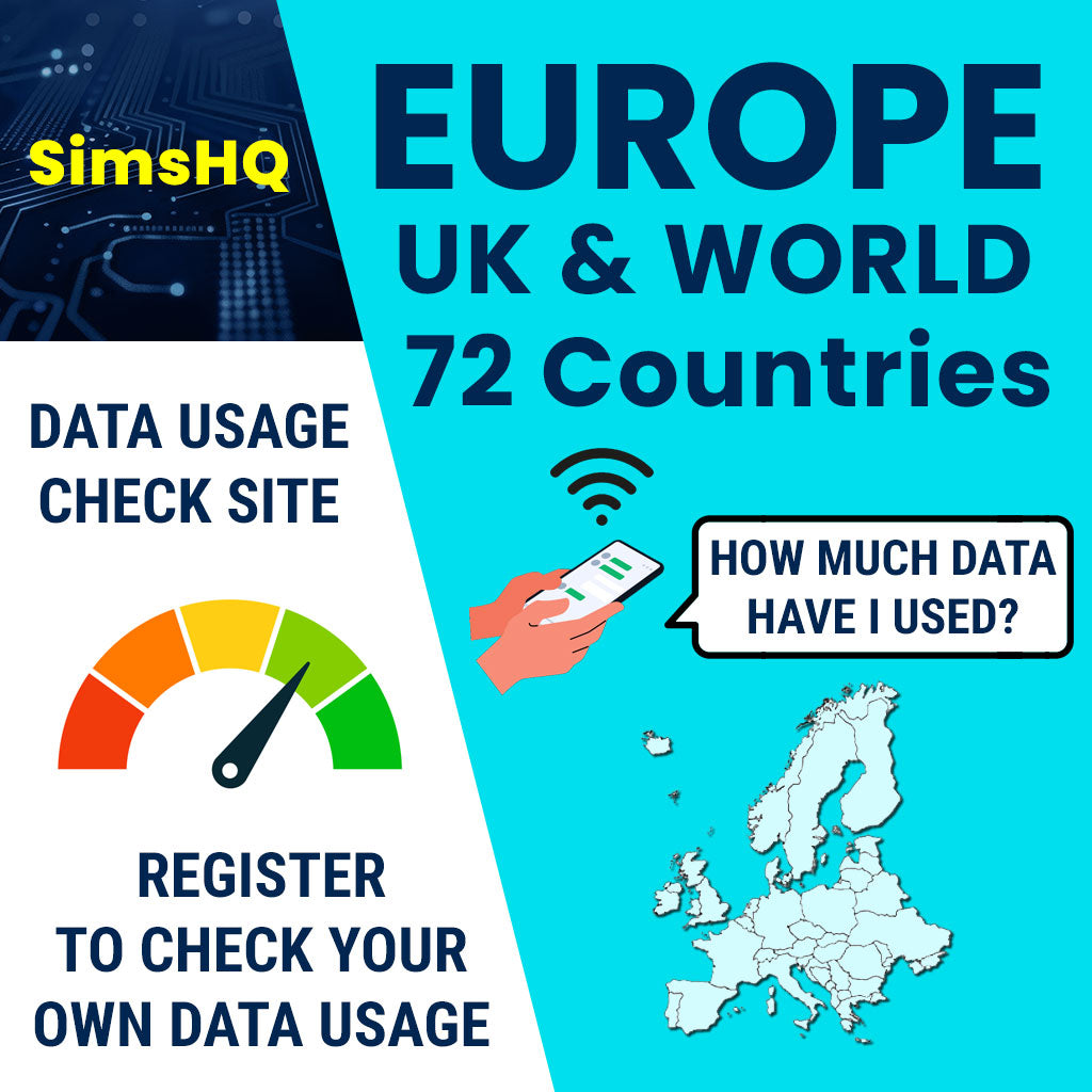 Europe, UK & World eSIM | 72 Countries