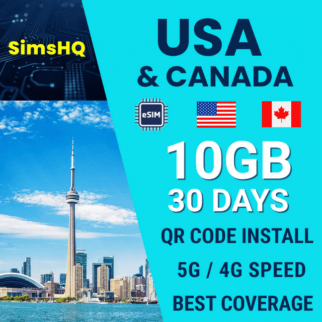 USA Canada eSIM | Total Data