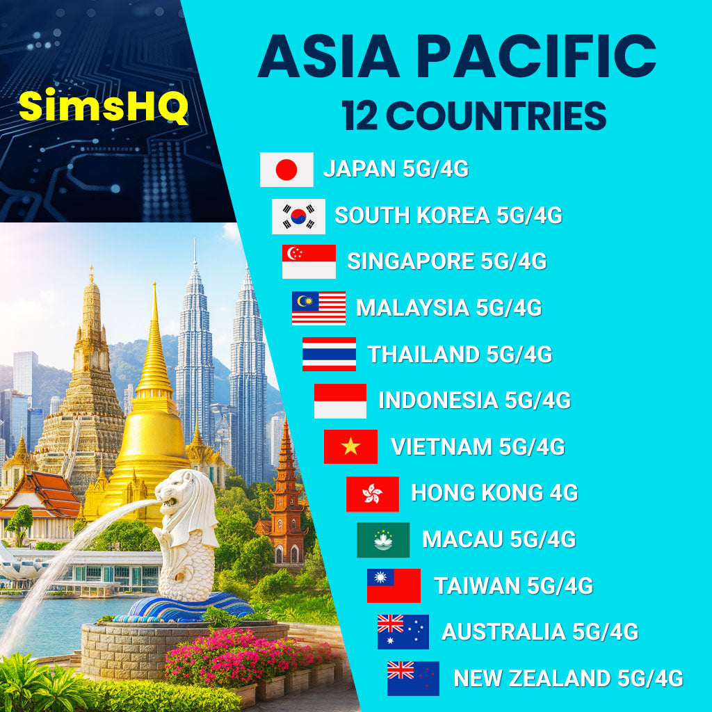 Asia Pacific 12 Countries eSIM