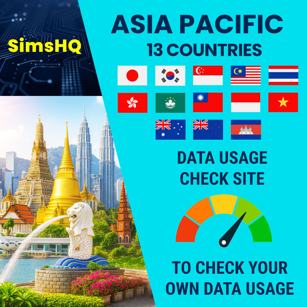 Asia Pacific 13 Countries eSIM