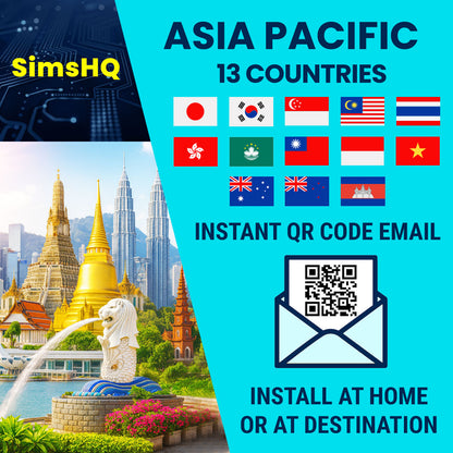 Asia Pacific 13 Countries eSIM