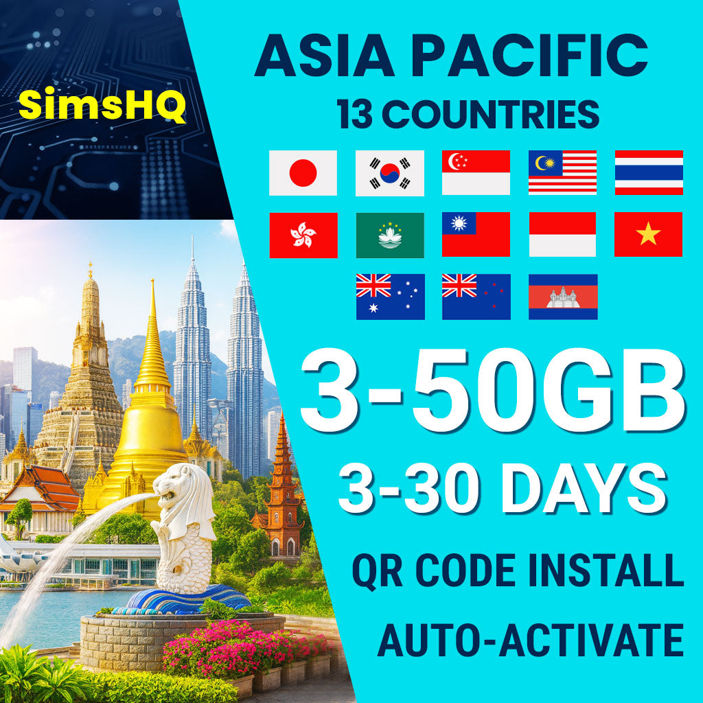 Asia Pacific 13 Countries eSIM