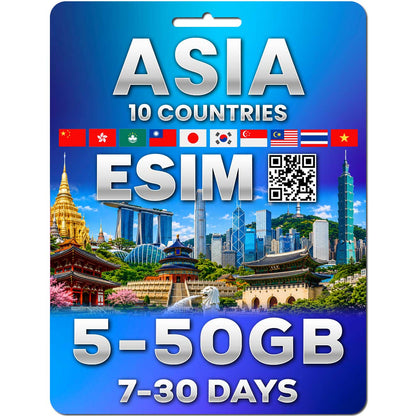 Asia 10 Countries eSIM