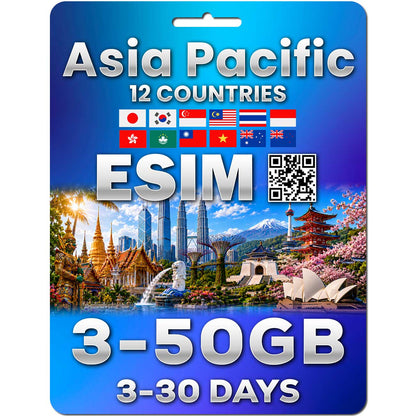 Asia Pacific 12 Countries eSIM