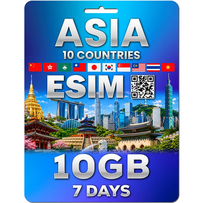 Asia 10 Countries eSIM