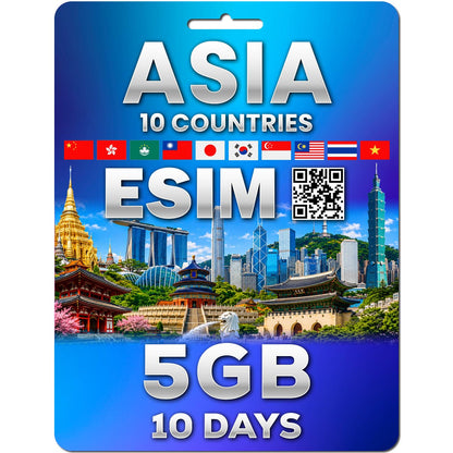 Asia 10 Countries eSIM
