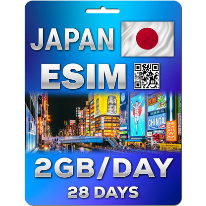 Japan eSIM 28 Days 2GB/Day