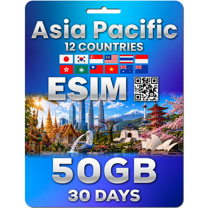 Asia Pacific 12 Countries eSIM