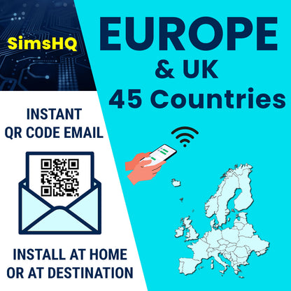 Europe & UK eSIM | 45 Countries